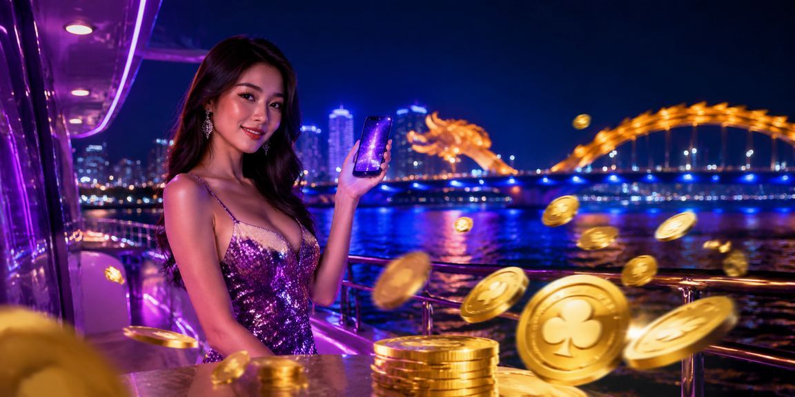 Người chơi sử dụng ứng dụng casino trên điện thoại tại Đà Nẵng về đêm