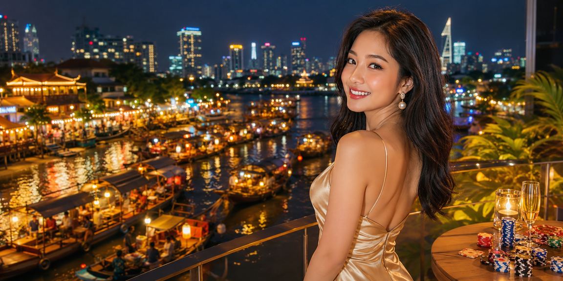 Người phụ nữ Việt Nam thư giãn bên sông Mekong, thể hiện lối sống cân bằng